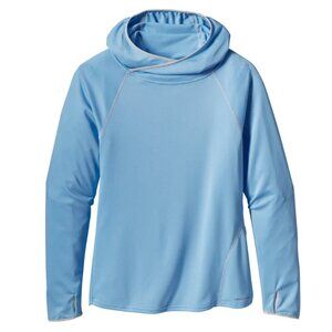 Patagonia Sunshade Hoody Women’s Medium Blue UPF Lightweight EUC